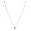 Sterling Silver Necklace with Open Star Charm