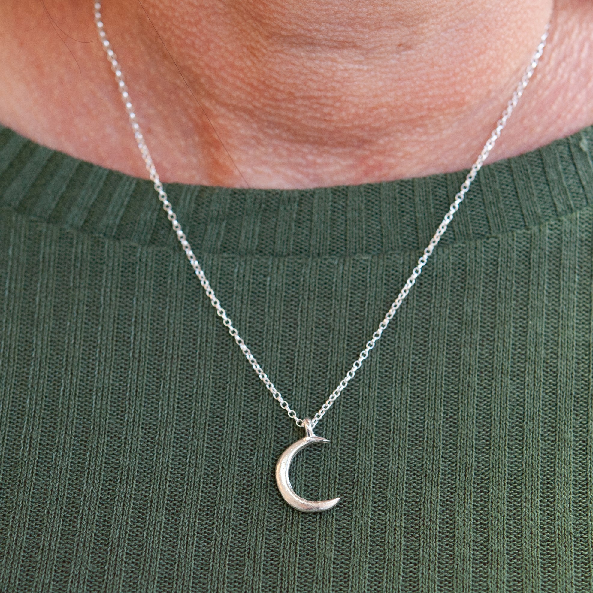 Belle & Bee crescent moon necklace