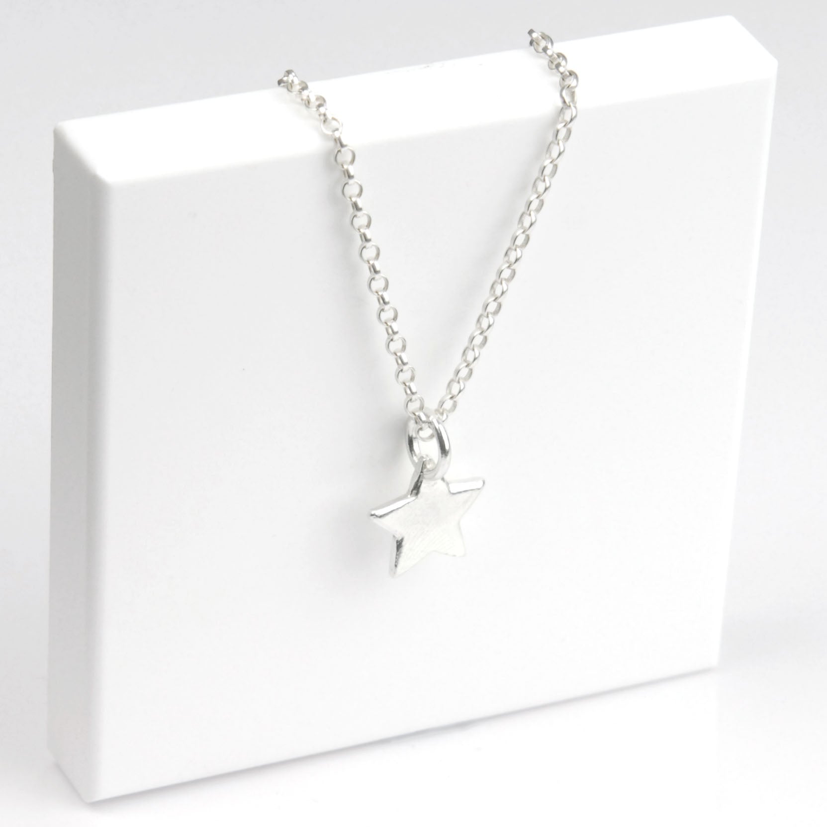 Belle & Bee Sterling Silver Necklace with Chunky Star Charm