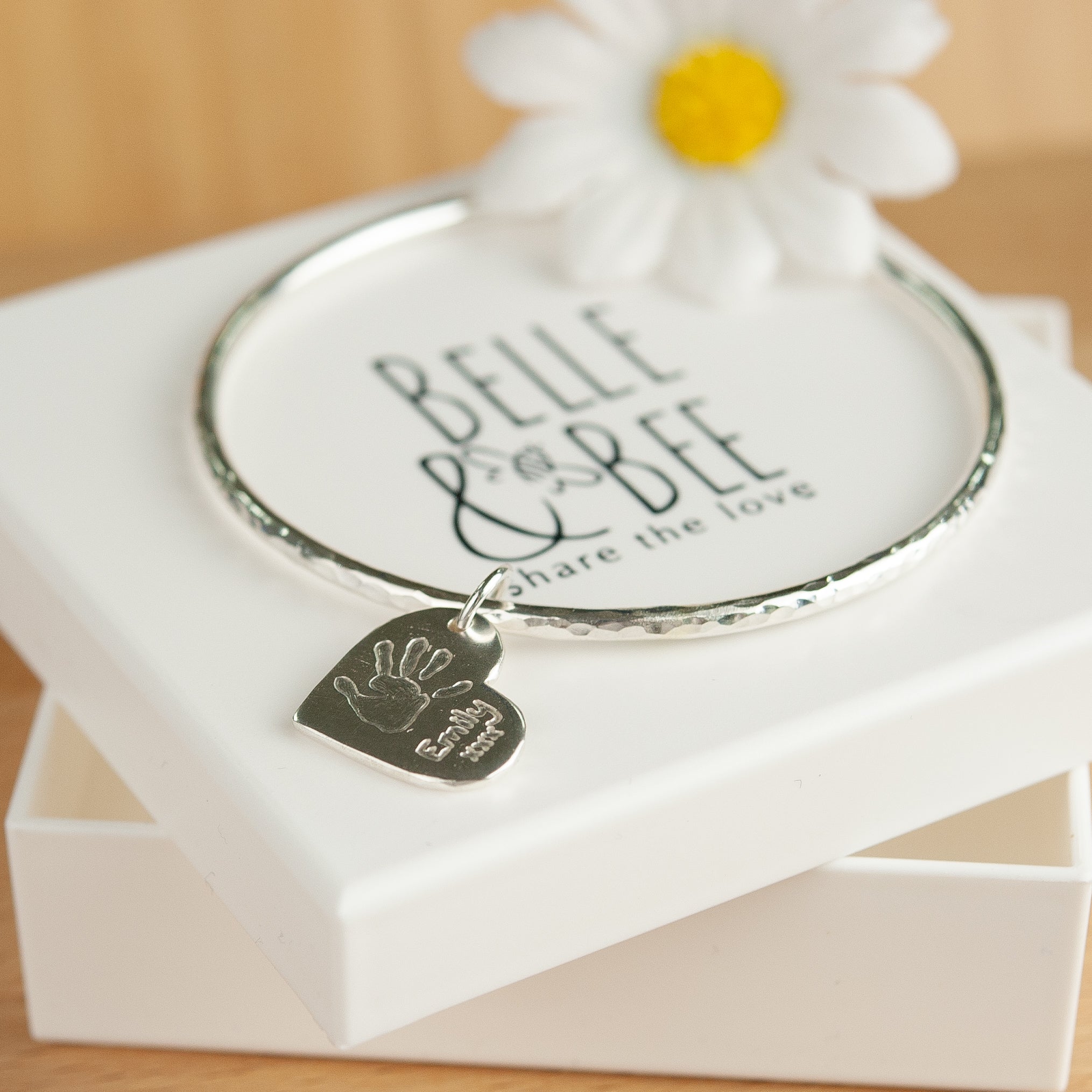 Belle & Bee handprint bangle