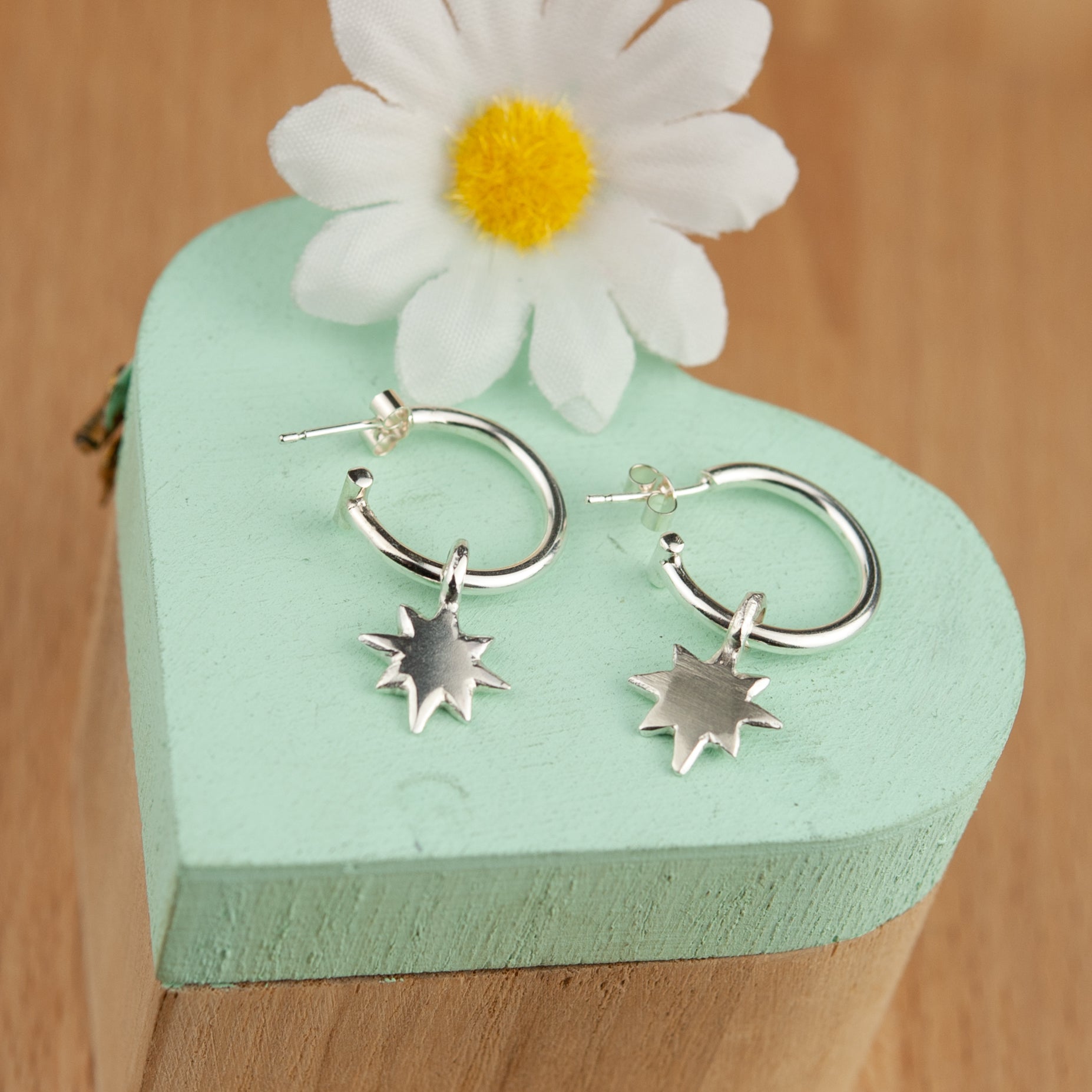 Belle & Bee baby north star earrings