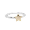Belle & Bee Gold Star stack ring
