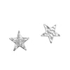 Belle & Bee Hammered Star earrings