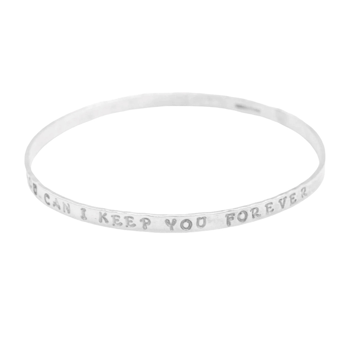 Belle & Bee Personalised message bangle