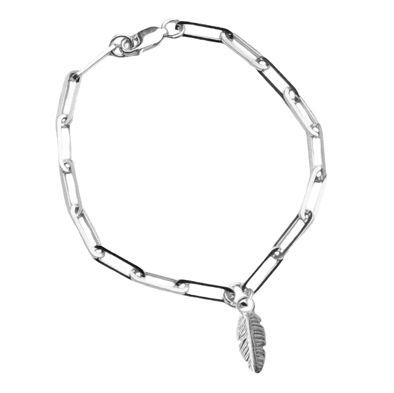 Belle & Bee mini feather trace chain bracelet