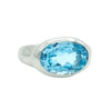 Belle & Bee Blue Topaz Princess ring