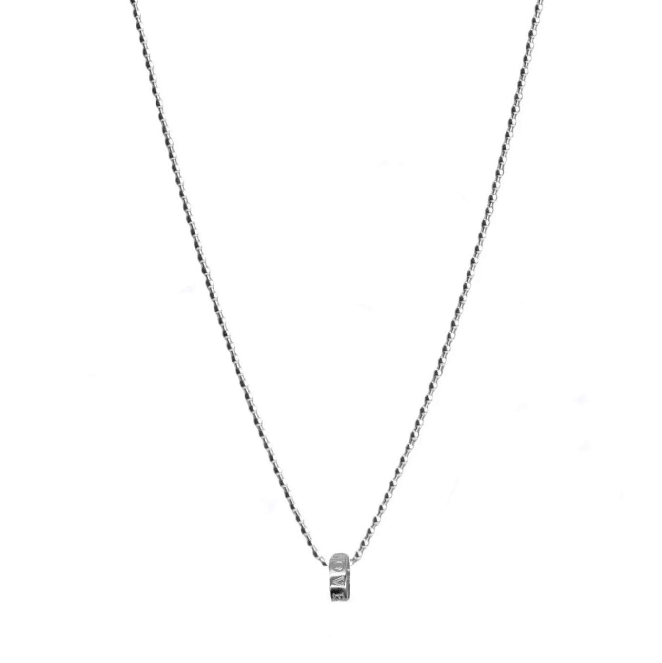 Belle & Bee Ball chain necklace with Love Loop