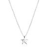 Belle & Bee Sterling Silver Necklace with Midi Chunky Star Charm