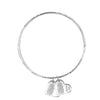 Belle & Bee Midi bangle with 2 fingerprint charms