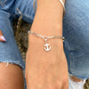 Belle & Bee anchor trace chain bracelet