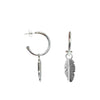 Belle & Bee Feather hoop earrings