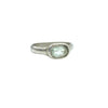 Silver Green Quartz Baby Princess Ring