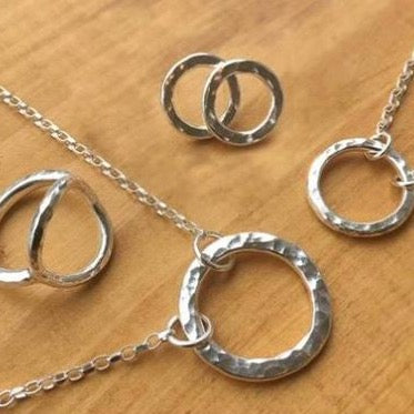Belle & Bee Sterling Silver Karma Circle Collection