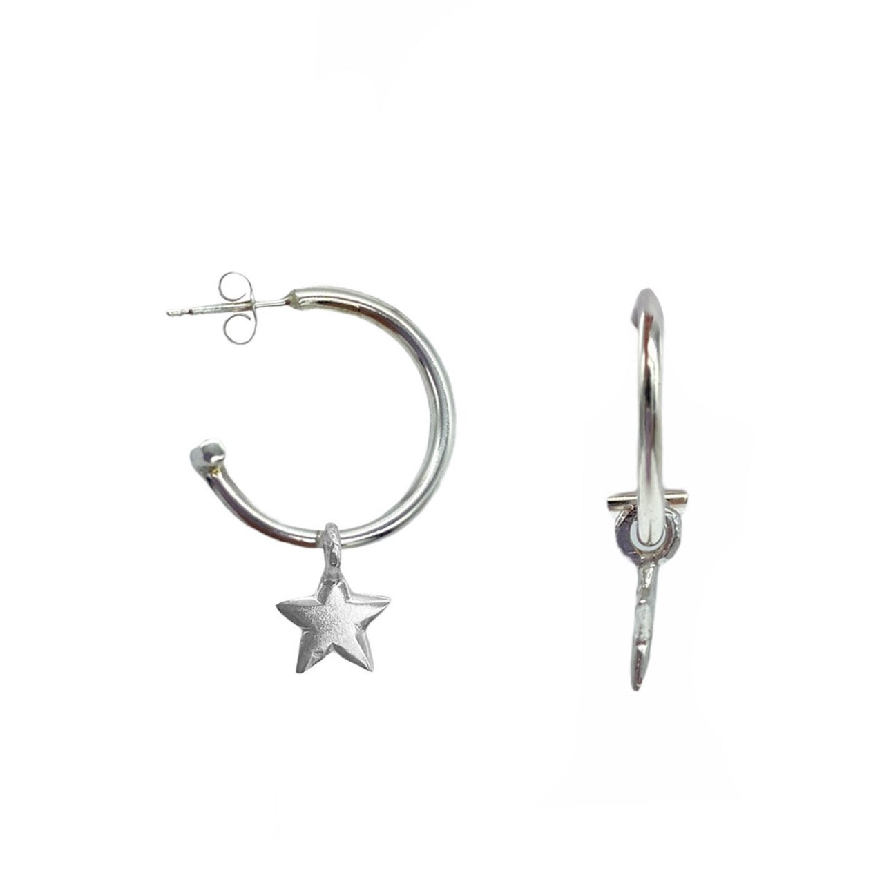 Belle & Bee Star hoop earrings