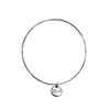 Belle & Bee sterling silver mum writing disc bangle