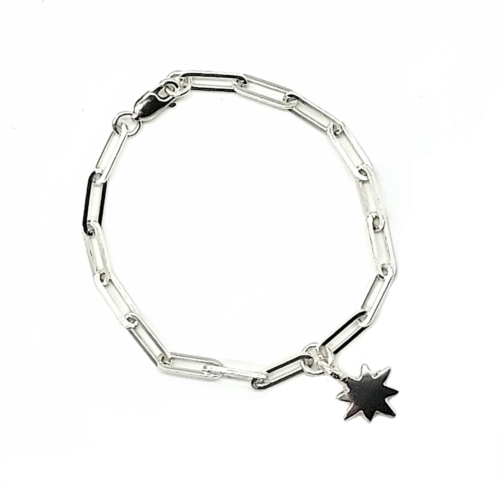 Belle & Bee silver Baby North Star trace chain bracelet