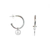 Belle & Bee Peace sign Hoop earrings