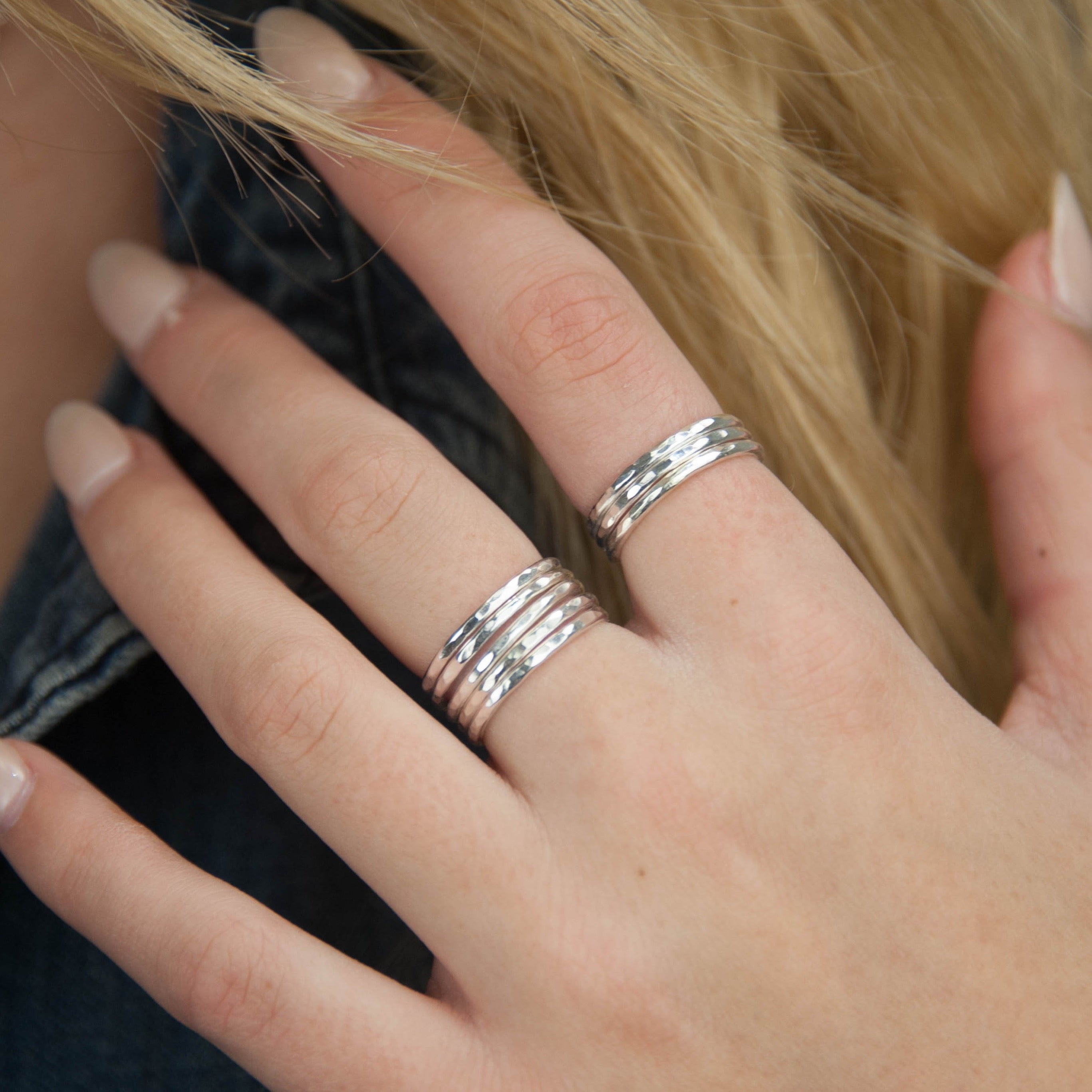 Sterling Silver stacking rings