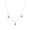 Belle & Bee Sterling Silver Three Shell Charm Necklace