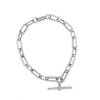Belle & Bee Chunky T Bar trace chain bracelet