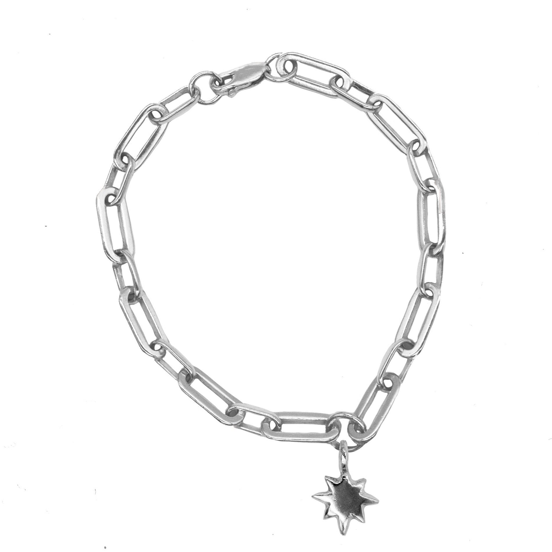 Belle & Bee Baby North Star chunky trace chain bracelet