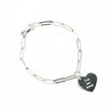 Belle & Bee Silver you are loved trace chain bracelet